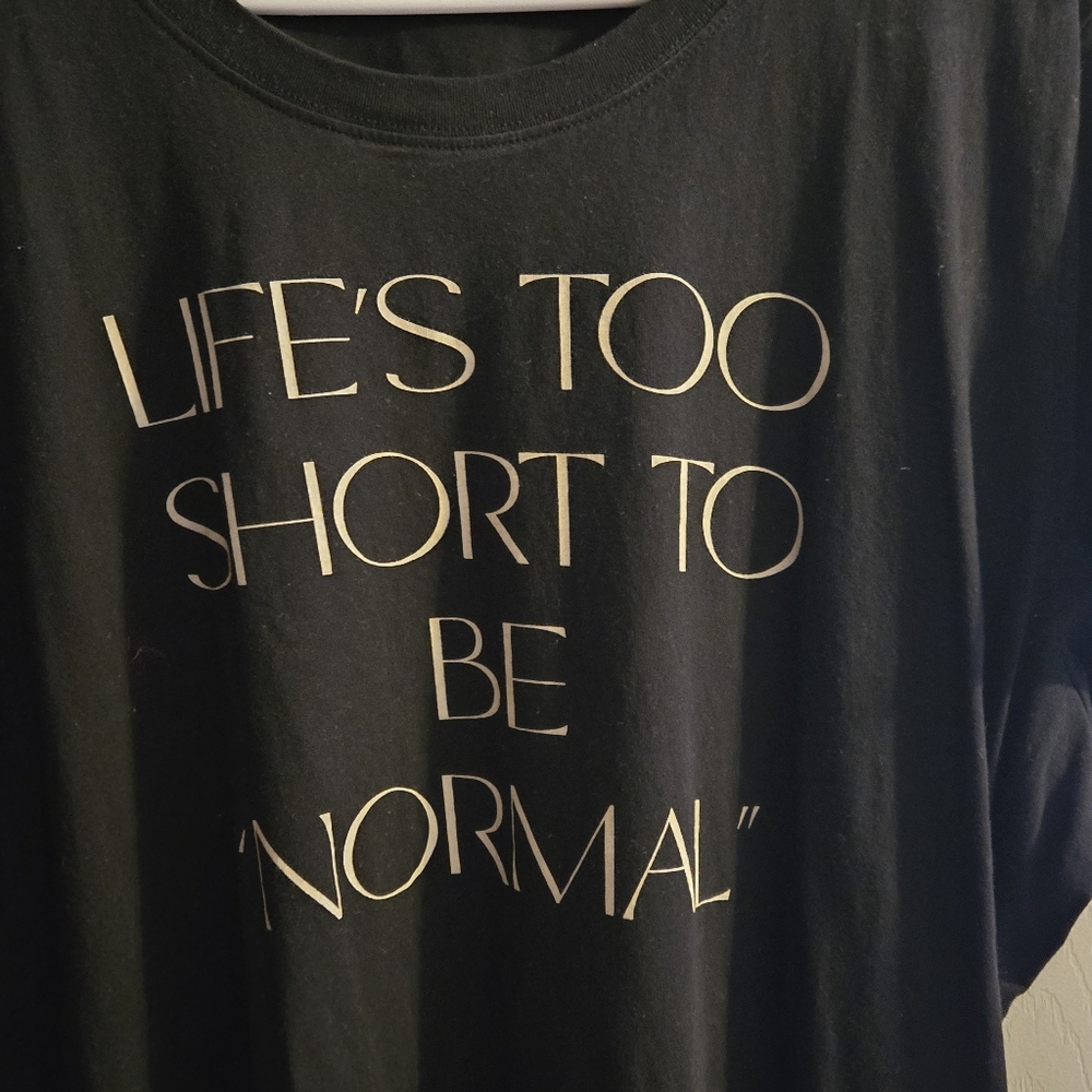 torrid Black Tee with White Logo